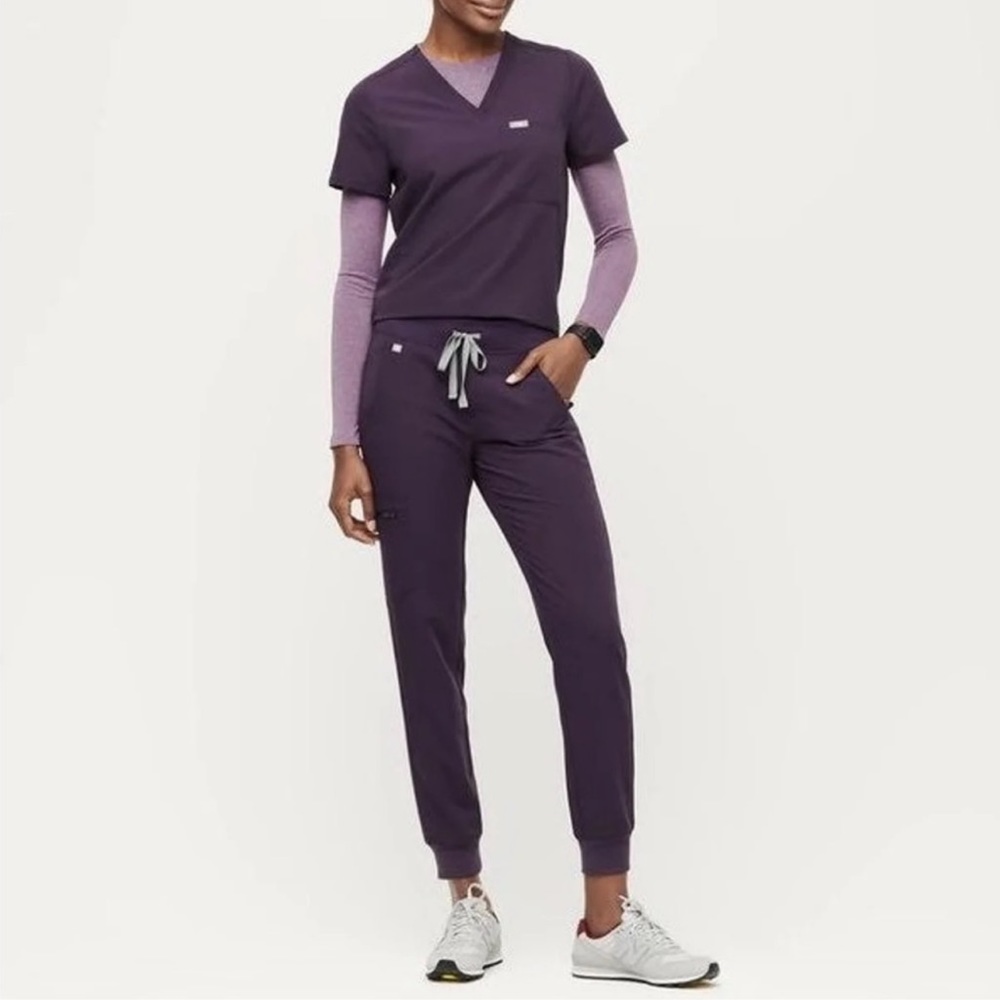 Purple shadow Catarina scrub top